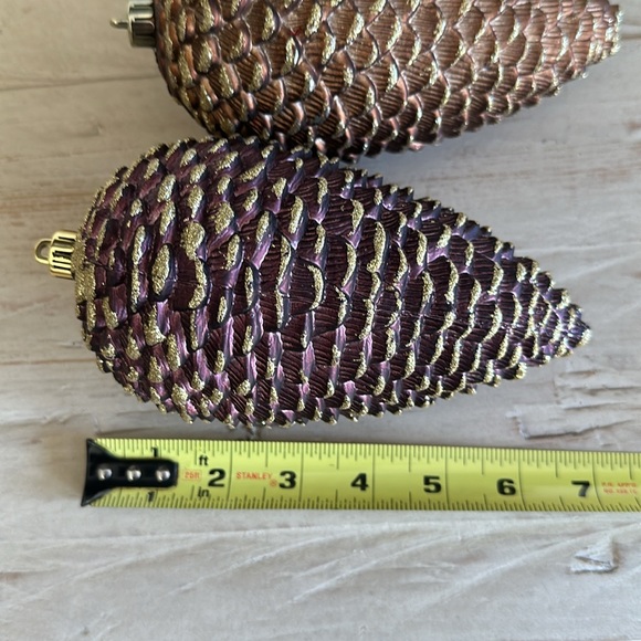 Set of 3 XL Vintage Pinecone Ornaments - Picture 5 of 16